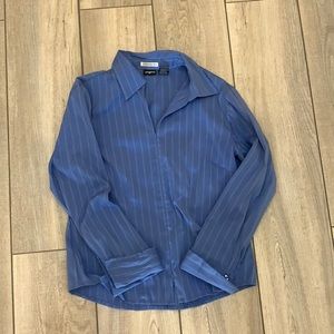 Stretch Langenis Zip-Up Dress Shirt Medium